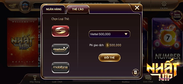 Người chơi được lựa chọn đa dạng các phương thức thanh toán, giao dịch