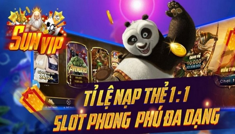 Giao diện cổng game Sunvip